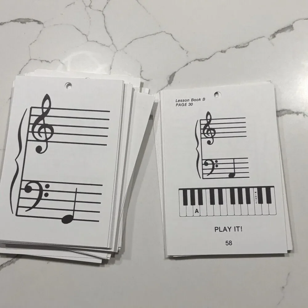 Alfred's Basic Piano Prep Course: Flash Cards Levels A & B Open Package EUC!